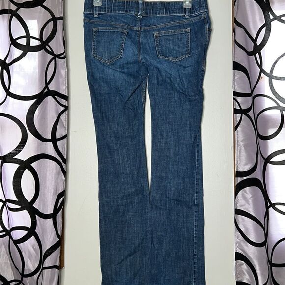 Old Navy Maternity woven Waistband boot, cut stretch, jeans size 6 long - Picture 9 of 14